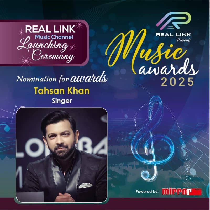 Nomination for Awards TAHSAN KHAN (Singer)